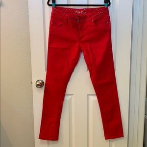 RUE 21 Red Jeans